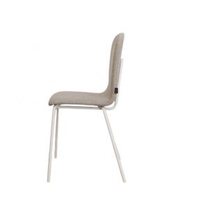 chaises gris clair blanc