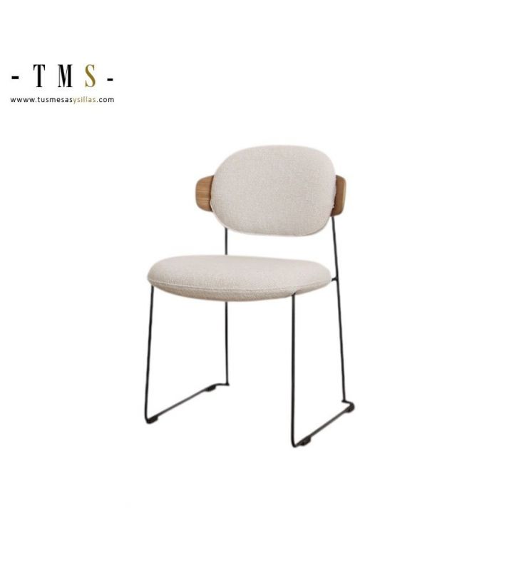 Silla-Ona-madera-blanca-negro