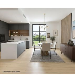 tables rondes cuisines ouvertes