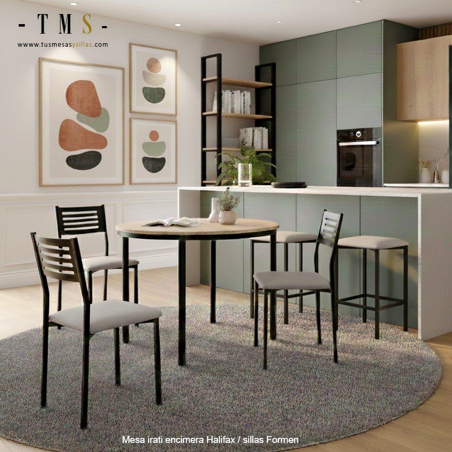 table ronde dans une cuisine ouverte table ronde dans une cuisine ouverte