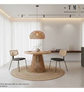 tables rondes extensibles en bois