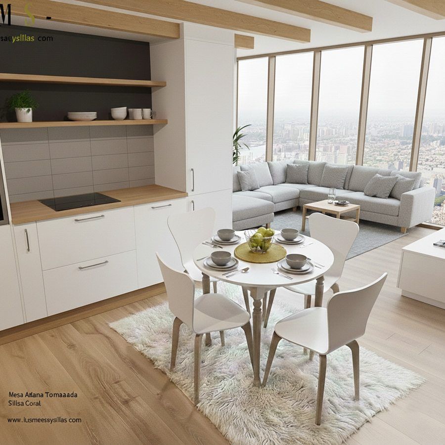 mesa redonda estilo clasico