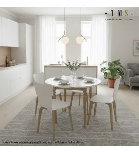 mesa-redonda-encimera-marmolada