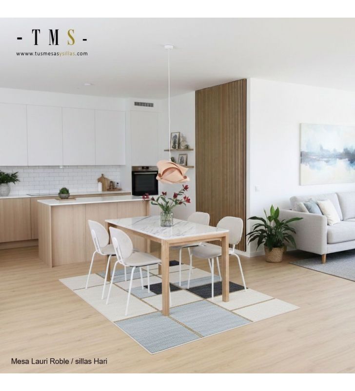 Table de cuisine ouverte en Dekton Table de cuisine ouverte en Dekton