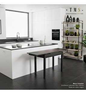 petite table de cuisine avec 2 rallonges de 30 cm