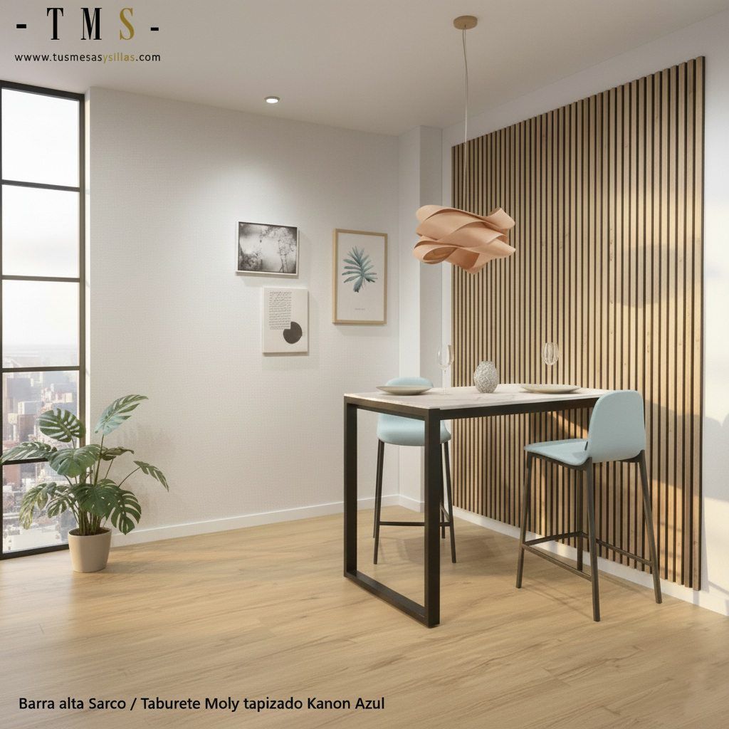 Table haute du petit-déjeuner