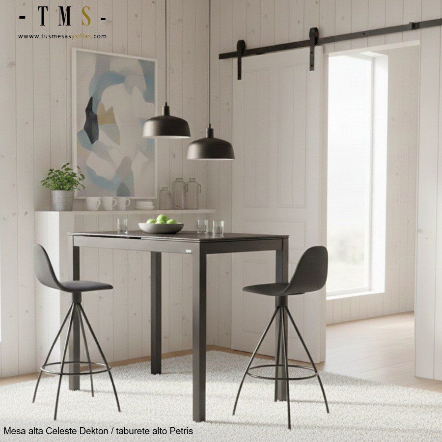 tables hautes extensibles modernes
