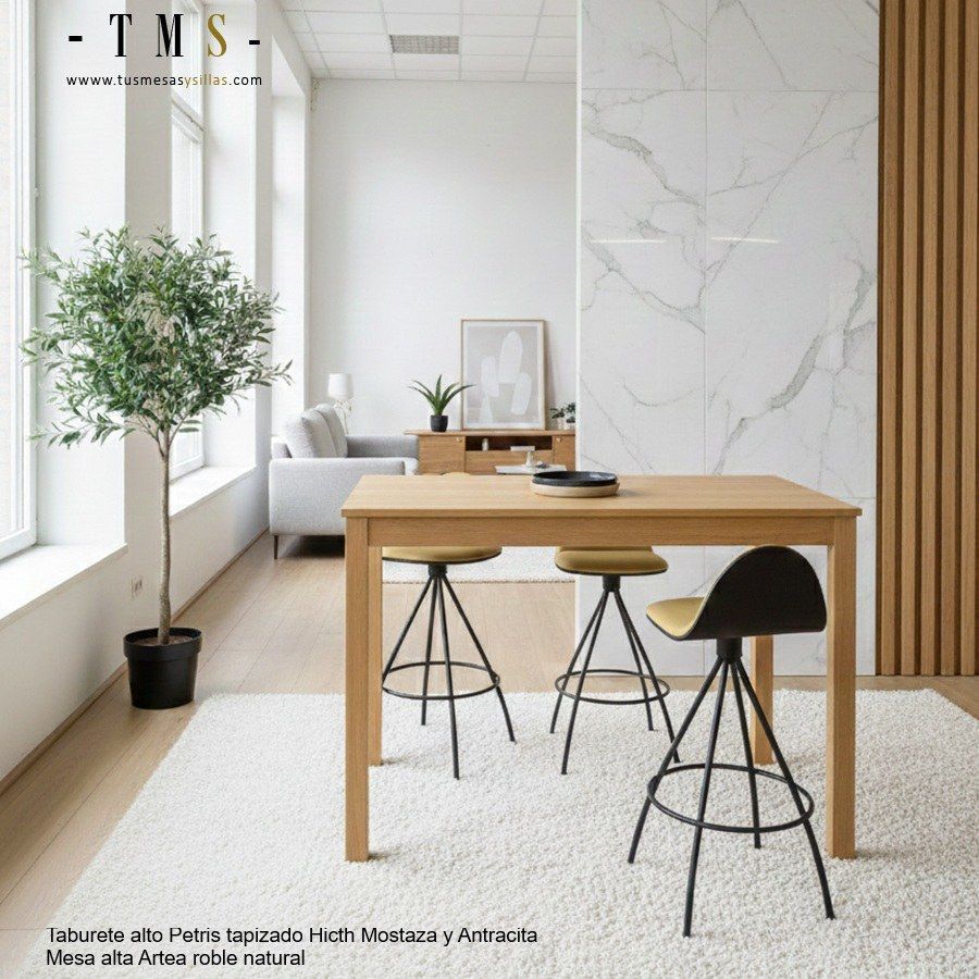 table haute en chêne naturel table haute en chêne naturel