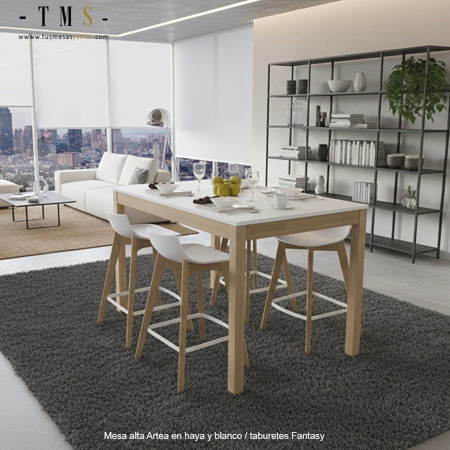 table haute en chêne naturel table haute en chêne naturel