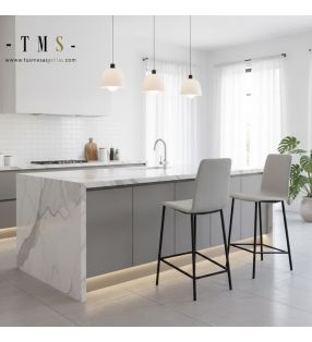 Tabourets de cuisine à dossier haut