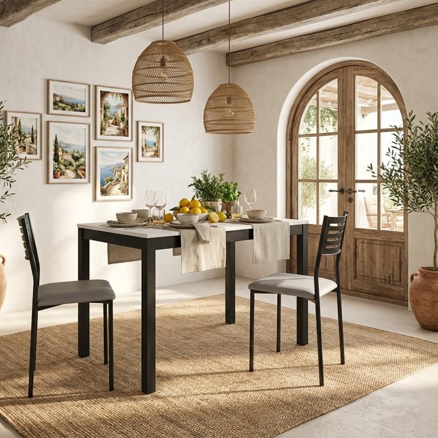 chaises de cuisine blanches et noires chaises de cuisine blanches et noires