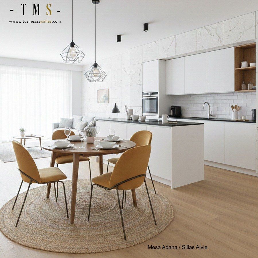 mesa-Adana-encimera-color-seda-y-patas-roble-oscuro mesa-Adana-encimera-color-seda-y-patas-roble-oscuro