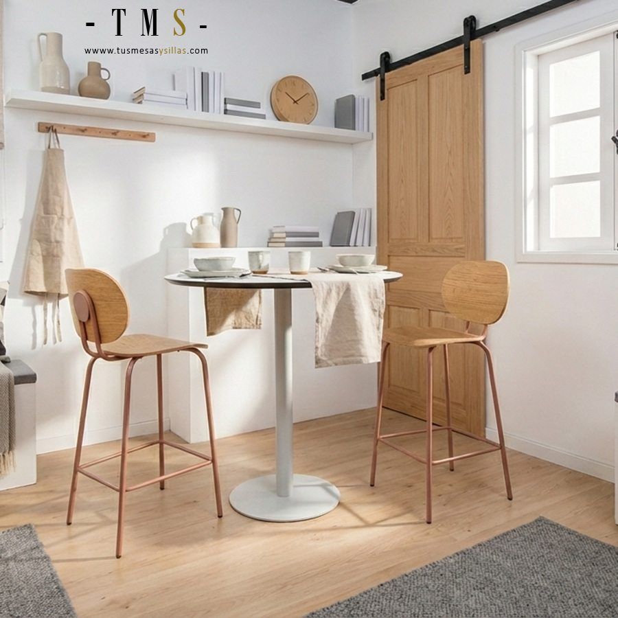 Tabouret haut en bois Hari Tabouret haut en bois Hari