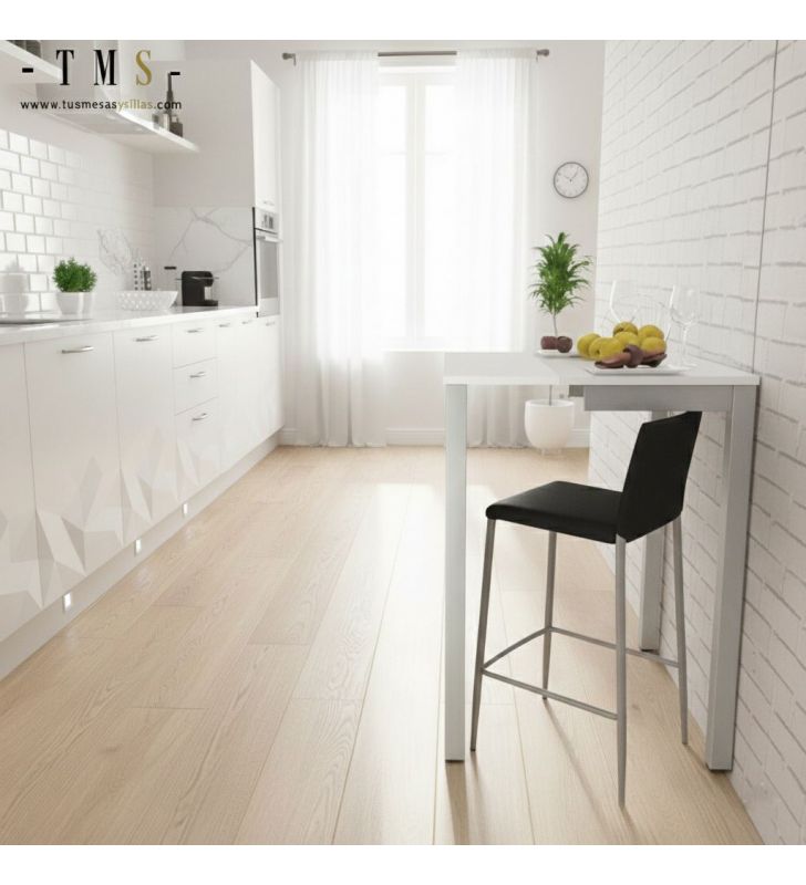 Mesa-alta-extensible-estrecha