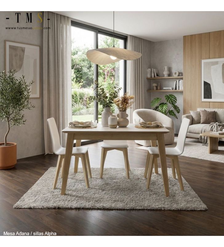 table robuste et extensible de style nordique