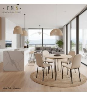 tables rondes extensibles de style vintage