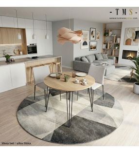 Tables rondes de style industriel