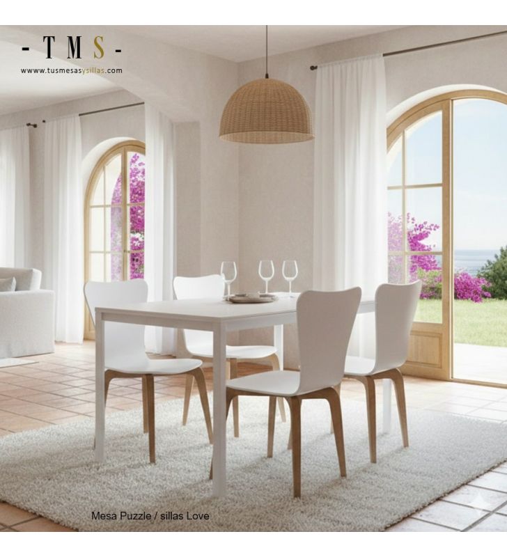 table extensible blanche bon marché