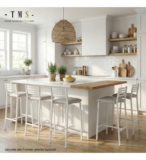 petits tabourets de bar blancs