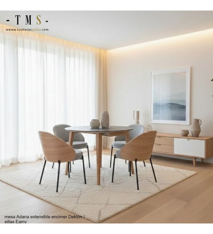 Tables de salle à manger rondes extensibles Dekton Tables de salle à manger rondes extensibles Dekton