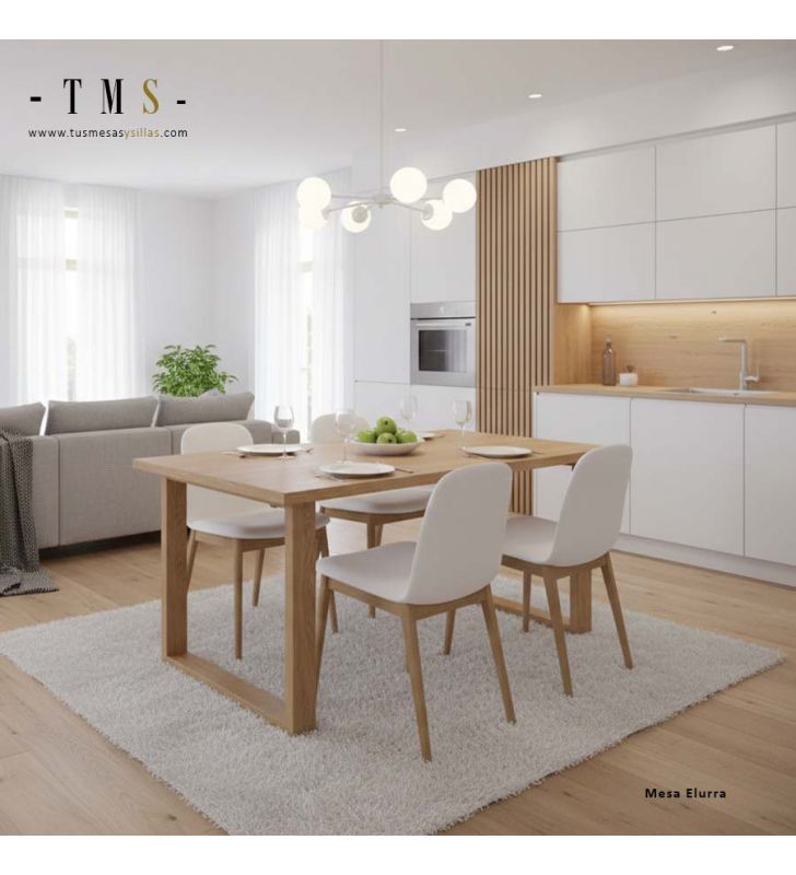 table en bois massif sur mesure pour la cuisine