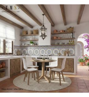 sillas-blanco-roble-rusticas