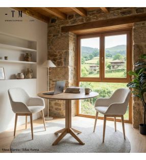 ensemble table ronde et chaises