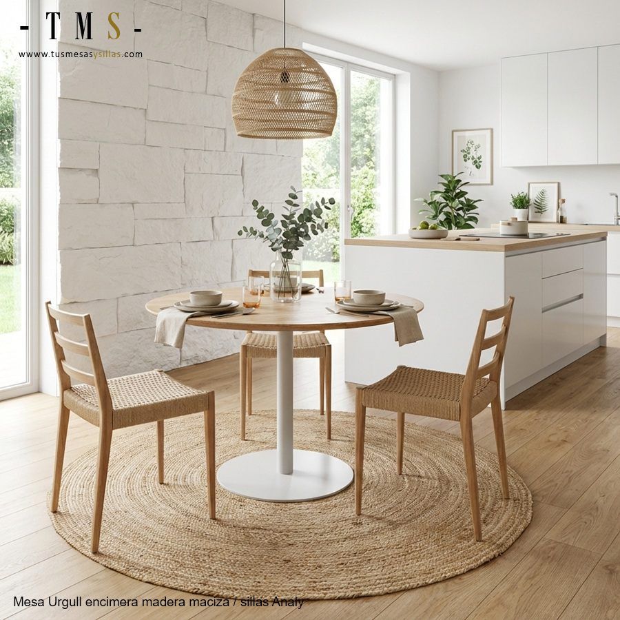 Table ronde, 100 cm, chêne