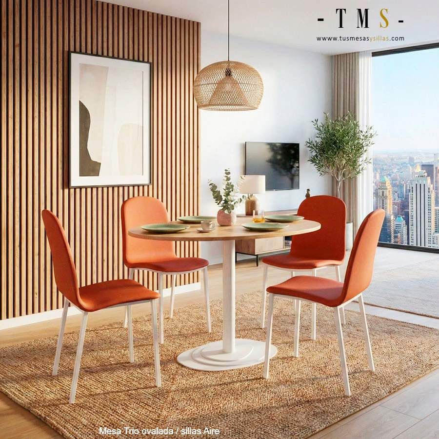 table élégante avec pied central table élégante avec pied central