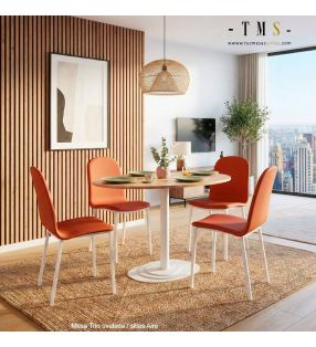 ensemble de 4 chaises faciles à nettoyer