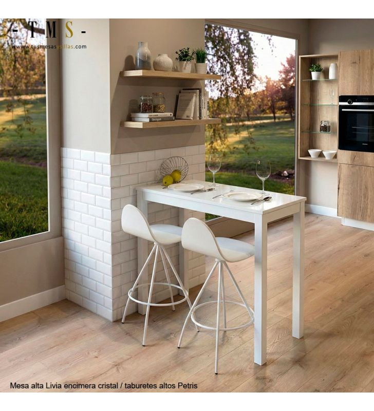 table haute avec plateau en verre table haute avec plateau en verre