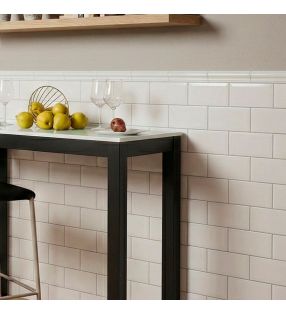 table étroite avec plateau en verre