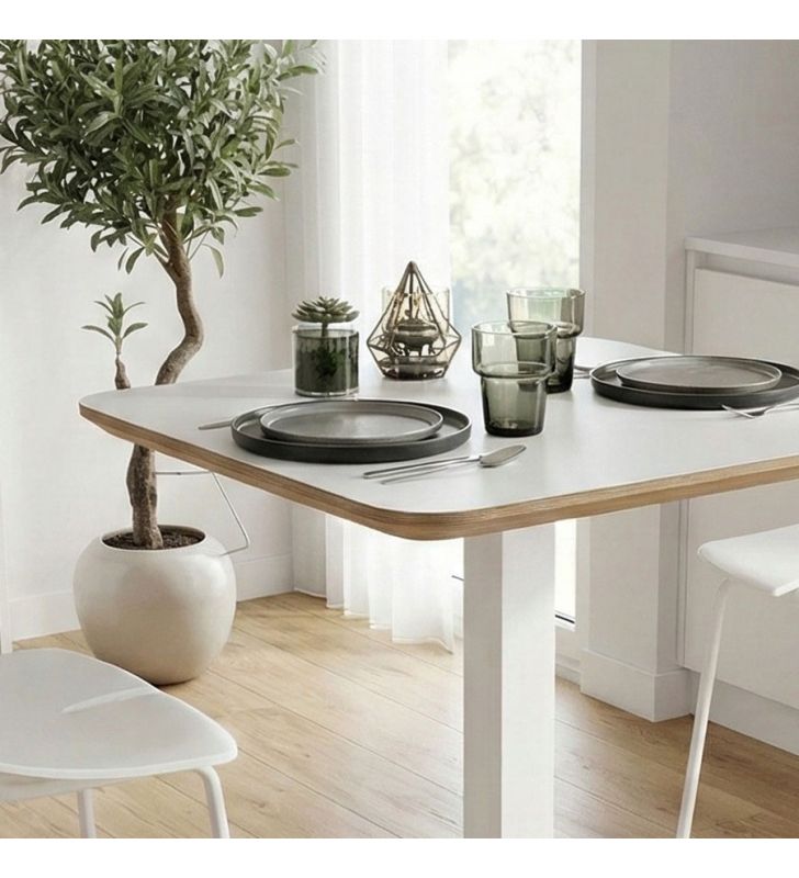 tables hautes d'angle rondes