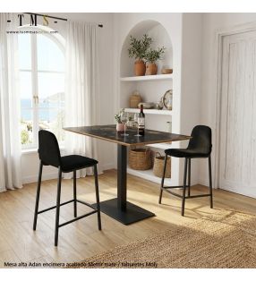 Plateau de table haute - météorite