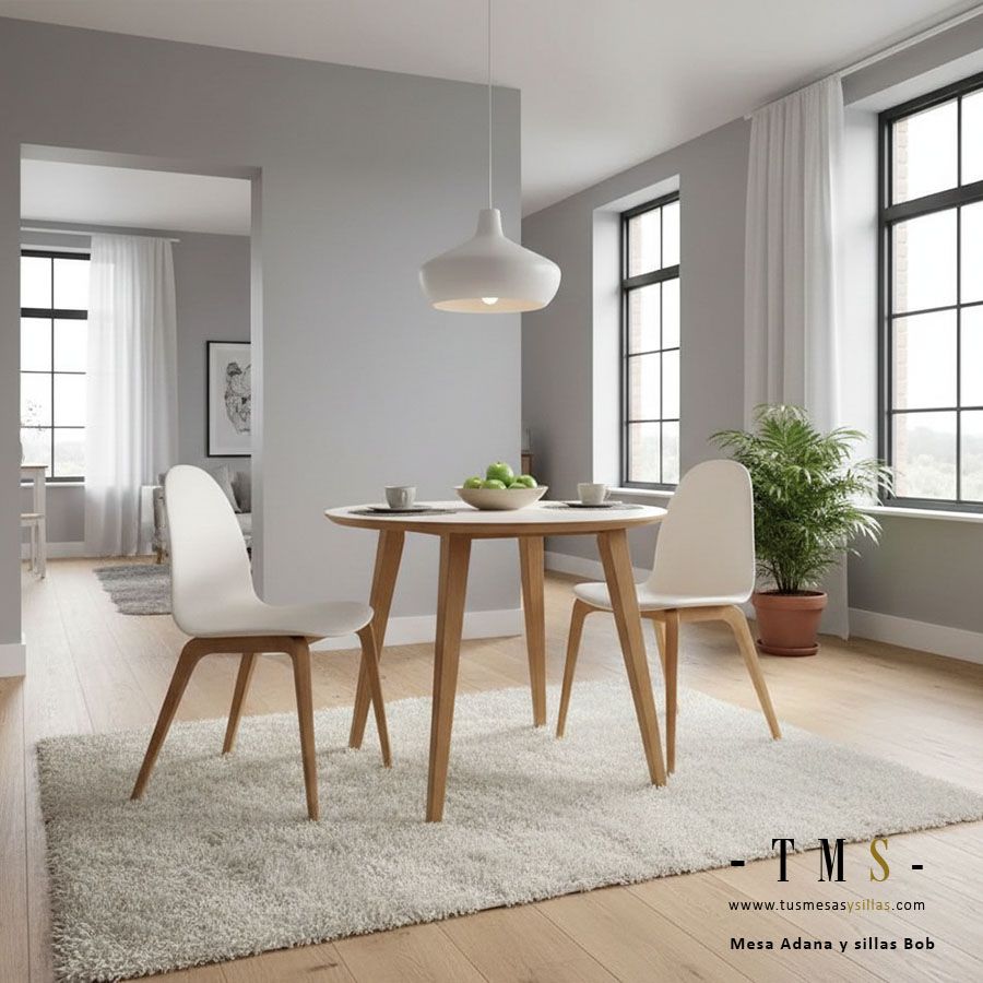 table ronde fixe en chêne naturel table ronde fixe en chêne naturel