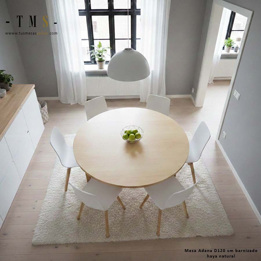 table ronde fixe en chêne naturel table ronde fixe en chêne naturel