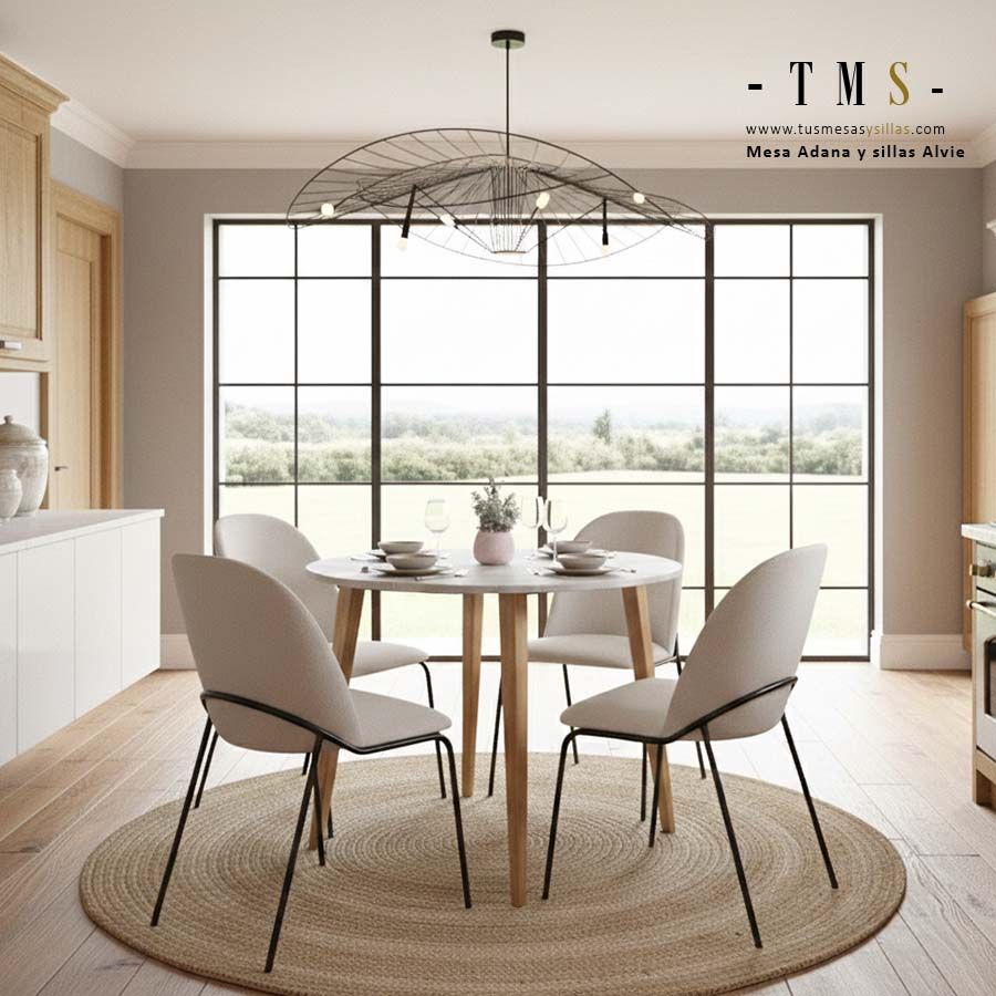 table ronde fixe en chêne naturel table ronde fixe en chêne naturel