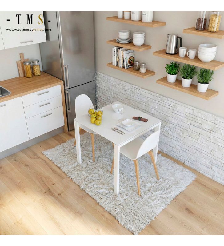 table carrée-cuisine