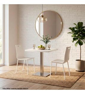 chaises de cuisine blanches étroites