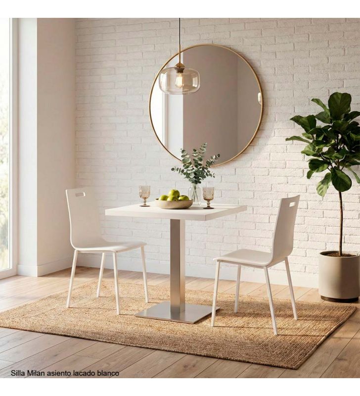 chaises de cuisine blanches étroites