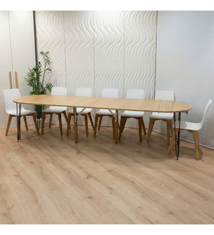 table ovale extensible de 3 mètres