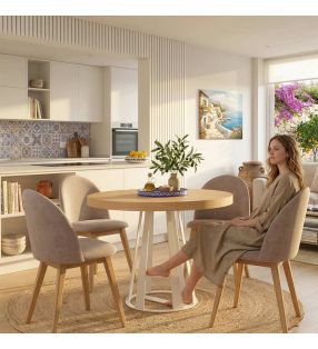 tables rondes dans des espaces ouverts