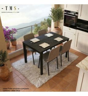 élégantes tables de comptoir foncées