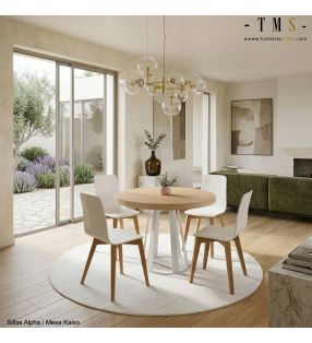 Sillas-blancas-estrechas-madera