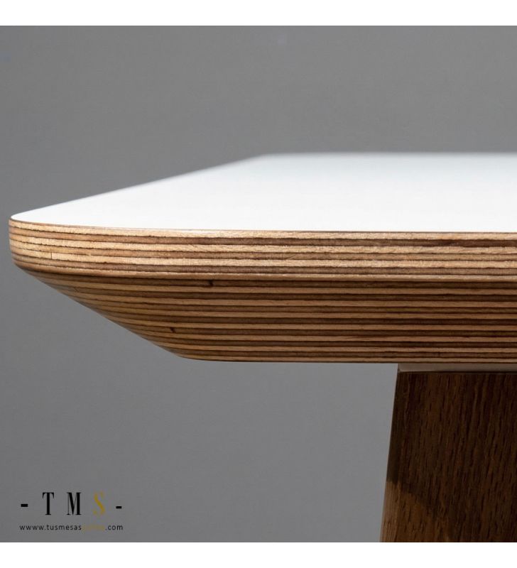 table haute à coins arrondis table haute à coins arrondis