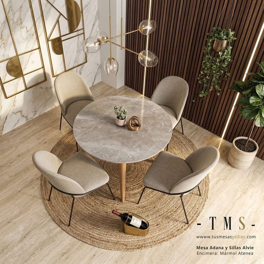 table ronde fixe en chêne naturel table ronde fixe en chêne naturel