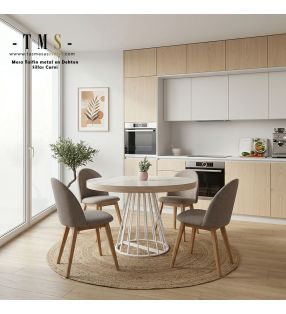 Taifin mesa redonda dekton extensible
