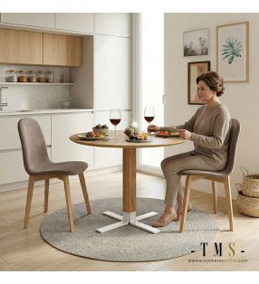 Table ronde en bois Eki