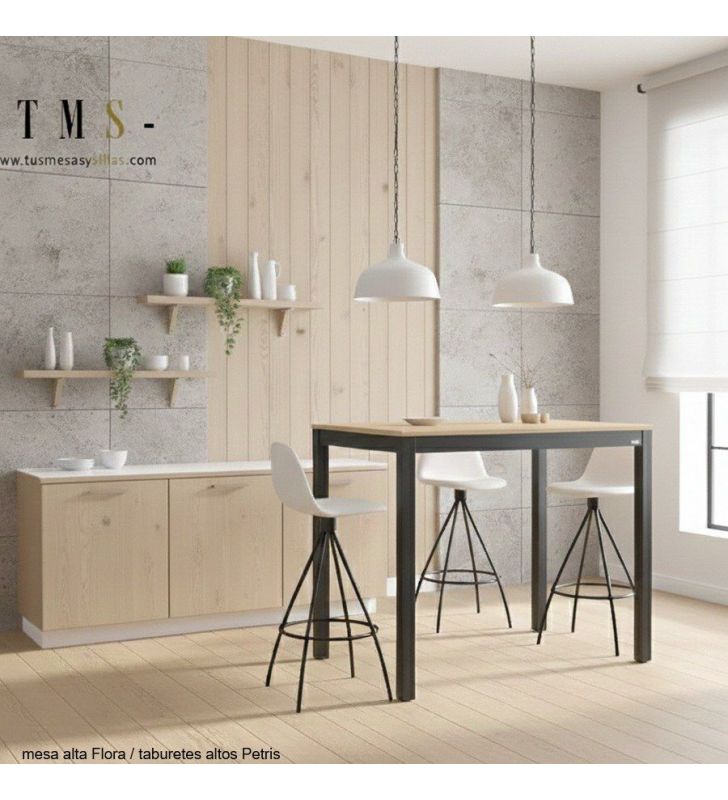 mesas-altas-modernas-madera-negra