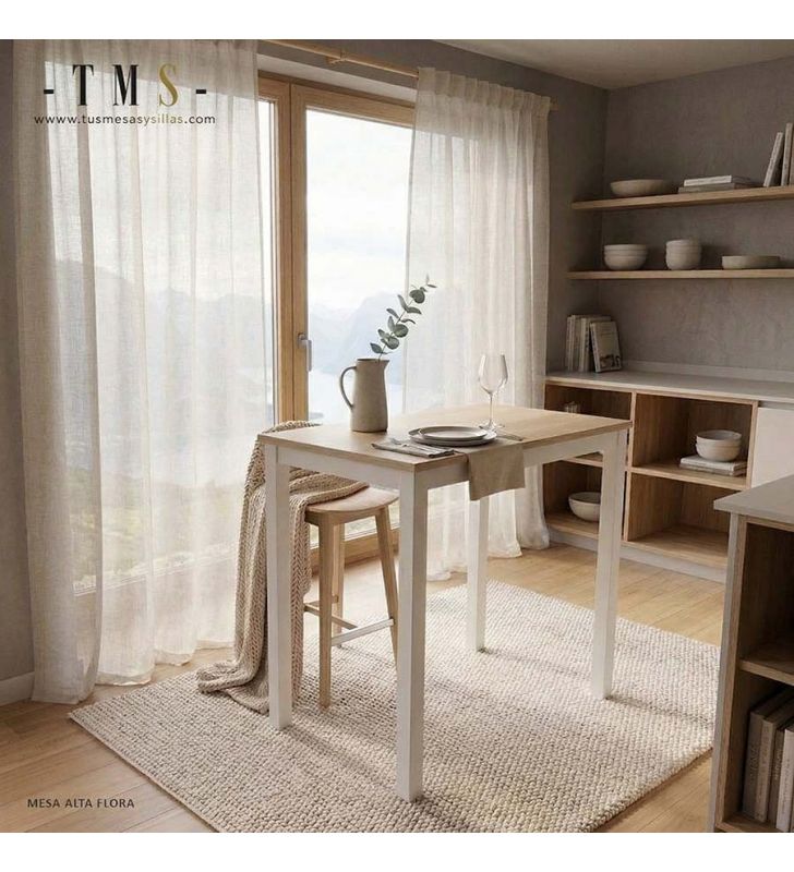 table haute sur mesure de style nordique